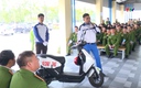 Tập huấn hướng dẫn kỹ năng lái xe gắn máy an toàn cho học sinh