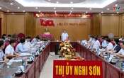 Chủ tịch UBND tỉnh làm việc với Ban Thường vụ Thị uỷ Nghi Sơn