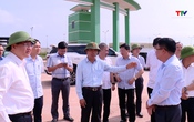 Bí thư Tỉnh ủy Nguyễn Doãn Anh kiểm tra tình hình sản xuất kinh doanh của một số doanh nghiệp tại Khu kinh tế Nghi Sơn