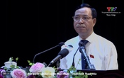 Đồng chí Lại Thế Nguyên, Phó Bí thư Thường trực Tỉnh ủy, Chủ tịch HĐND tỉnh, Trưởng Đoàn ĐBQH tỉnh phát biểu khai mạc Kỳ họp thứ 31, HĐND tỉnh Thanh Hóa khóa XVIII