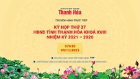 Trực tiếp: Phiên thứ ba Kỳ họp thứ 37, HĐND tỉnh Thanh Hóa khoá XVIII, nhiệm kỳ 2021 - 2026