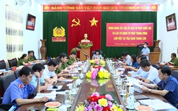 Đoàn khảo sát của Ủy ban Tư pháp Quốc hội làm việc với Trại giam Thanh Lâm