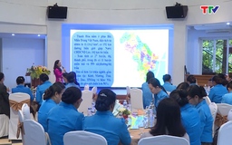 Hội Liên hiệp phụ nữ tỉnh Thanh Hóa chia sẻ kinh nghiệm công tác hội với cán bộ Hội phụ nữ nước CHDCND Lào