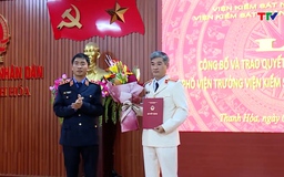 Lễ công bố và trao quyết định bổ nhiệm chức vụ Phó viện trưởng Viện kiểm sát Nhân dân tỉnh Thanh Hoá