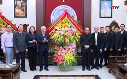 Lãnh đạo Ủy ban Trung ương Mặt trận tổ quốc Việt Nam và lãnh đạo tỉnh chúc mừng Tòa giám mục Thanh Hóa