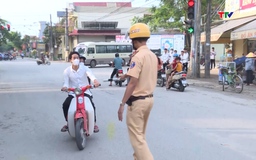 Công an huyện Triệu Sơn xử lý thanh thiếu niên, học sinh vi phạm trật tự an toàn giao thông
