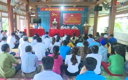 Đại biểu Hội đồng Nhân dân tỉnh tiếp xúc cử tri huyện Lang Chánh