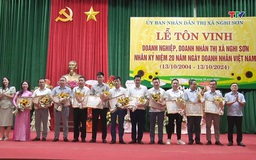 Thị xã Nghi Sơn tôn vinh doanh nghiệp, doanh nhân