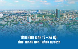 [Infographics] Tình hình kinh tế - xã hội tỉnh Thanh Hóa tháng 10/2024