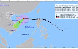 Bão số 7 cách quần đảo Hoàng Sa khoảng 230km về phía Bắc Đông Bắc