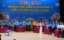 Hội thi “Tìm hiểu về phòng, chống tác hại của thuốc lá trong công nhân viên chức lao động”