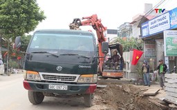 Cần đảm bảo an toàn trong thi công hệ thống thoát nước trên quốc lộ 47C đoạn qua xã Thọ Hải, huyện Thọ Xuân