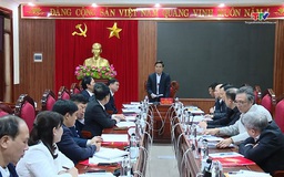 Bí thư Tỉnh ủy Nguyễn Doãn Anh làm việc với Ban Thường vụ Huyện ủy Hà Trung