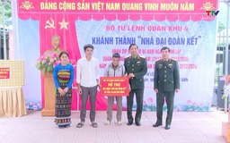 Quân khu 4 xây tặng 127 nhà đại đoàn kết cho người nghèo tại Thanh Hoá