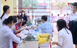 Lễ hội “Giọt hồng Blouse trắng năm 2024” tại Thanh Hoá thu được 1.800 đơn vị máu