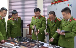 Công an thành phố Thanh Hóa thu hồi 31 khẩu súng quân dụng