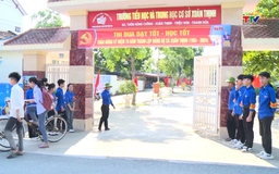 Huyện Triệu Sơn nhân rộng mô hình “Cổng trường an toàn giao thông” 