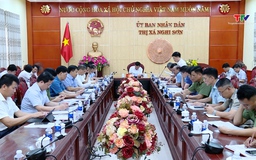 Phó Chủ tịch Thường trực UBND tỉnh Nguyễn Văn Thi kiểm tra dự án tại thị xã Nghi Sơn