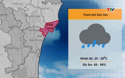 Video: Dự báo thời tiết khu vực tỉnh Thanh Hóa đêm 02/5, ngày 03/5/2024