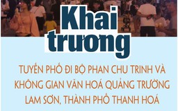 Infographics | Khai trương Phố đi bộ Phan Chu Trinh và không gian văn hoá Quảng trường Lam Sơn