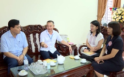 Lãnh đạo huyện Quảng Xương thăm, động viên các Hội đồng thi tốt nghiệp Trung học phổ thông năm 2024