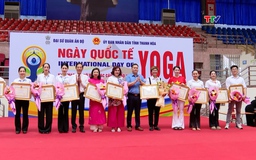 Sôi nổi Ngày Quốc tế Yoga và Giải vô địch các câu lạc bộ Yoga tỉnh Thanh Hóa mở rộng năm 2024
