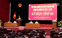 Hội đồng Nhân dân huyện Hoằng Hóa nhiệm kỳ 2021 – 2026 tổ chức kỳ họp thứ 20
