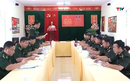 Giao ban định kỳ 6 tháng đầu năm giữa các Đồn Biên phòng trên địa bàn huyện Mường Lát và lực lượng Biên phòng Lào