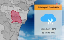 Video: Dự báo thời tiết khu vực tỉnh Thanh Hóa đêm 31/7, ngày 01/8/2024