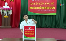 Bệnh viện Ung bướu Thanh Hoá chung tay ủng hộ đồng bào vùng lũ