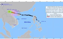 Bão số 3 tiến sâu vào đất liền, sức gió mạnh cấp 11-12