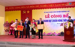 Lễ công bố xã Mường Chanh, huyện Mường Lát đạt chuẩn nông thôn mới