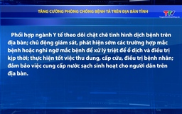 Tăng cường phòng chống bệnh tả trên địa bàn tỉnh