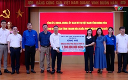 Tỉnh Hưng Yên hỗ trợ tỉnh Thanh Hóa khắc phục hậu quả bão số 10