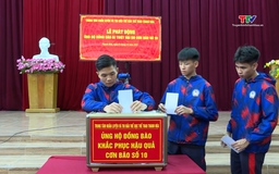 Trung tâm Huấn luyện và Thi đấu Thể dục thể thao Thanh Hoá quyên góp ủng hộ đồng bào khắc phục thiệt hại do cơn bão số 10