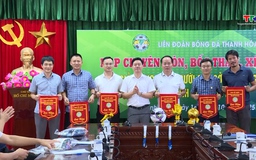 Họp ban tổ chức và bốc thăm giải bóng đá 7 người các sở, ban, ngành tỉnh Thanh Hoá năm 2025