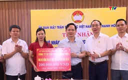Các doanh nghiệp,  cá nhân ủng hộ khắc phục hậu quả mưa lũ