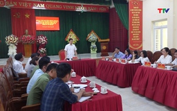 Phó Bí thư Thường trực Tỉnh ủy Nguyễn Hồng Phong làm việc với xã Vân Du