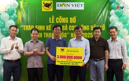 Trao 1.500 gói sinh kế hỗ trợ bà con vùng bão lũ Thanh Hóa