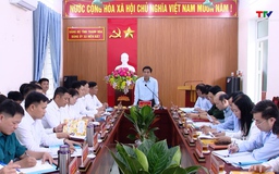 Bí thư Tỉnh ủy Nguyễn Doãn Anh làm việc với xã Hiền Kiệt và xã Nam Xuân