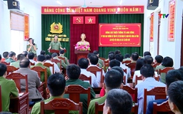 Giám đốc Công an tỉnh làm việc với công an các xã biên giới