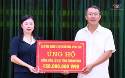 Ủy ban MTTQ tỉnh Thanh Hoá tiếp nhận ủng hộ khắc phục hậu quả mưa lũ