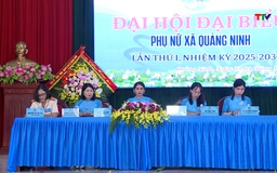 Đại hội Đại biểu phụ nữ xã Quảng Ninh, nhiệm kỳ 2025 - 2030