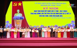 Kỷ niệm 43 năm ngày Nhà giáo Việt Nam và trao học bổng của gia đình Giáo sư Lê Viết Ly