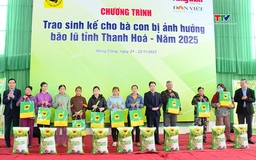 Trao 1.600 gói sinh kế hỗ trợ người dân xã Nông Cống sản xuất sau thiên tai