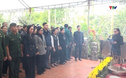 Xã Vân Du tổ chức Lễ đón nhận và an táng hài cốt Liệt sĩ Bùi Thành Lập