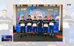 Cán bộ Công an tỉnh Thanh Hóa xuất sắc dành giải tại Hội thi lính chữa cháy và nhân viên cấp cứu toàn cầu SGFPC 2025 Singapore