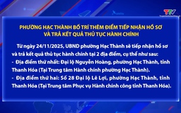 Phường Hạc Thành bố trí thêm điểm tiếp nhận hồ sơ và trả kết quả thủ tục hành chính