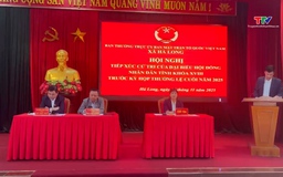 Đại biểu Hội đồng nhân dân tỉnh tiếp xúc cử tri