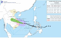 Bão số 13 di chuyển theo hướng Tây Tây Bắc, tốc độ khoảng 30km/h